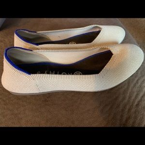 Rothy’s Flax Birdseye, rounded toe. Size 6.5-7